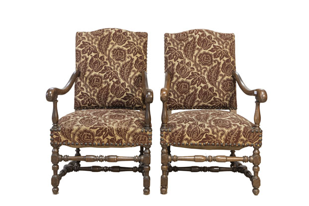 Pair of 20th Century French Arm Chairs DLW