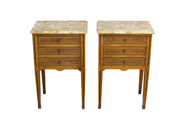 Pair of 20th Century French Bedside Tables DLW