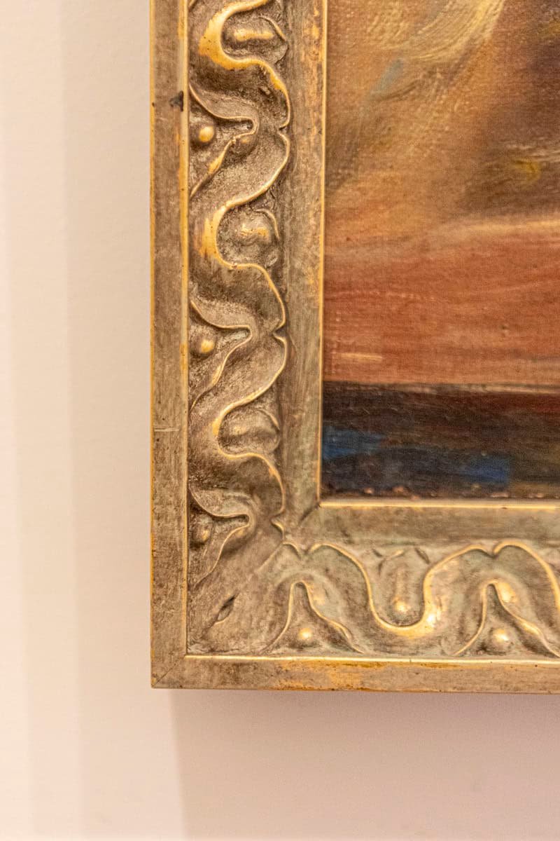 French 19th Century Oil on Canvas Still-Life Painting Depicting Roses in Basket - JAA