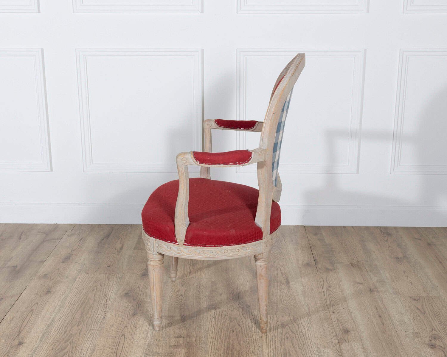Pair of Swedish Gustavian Armchairs with Original Paint, circa 1820 - JAA