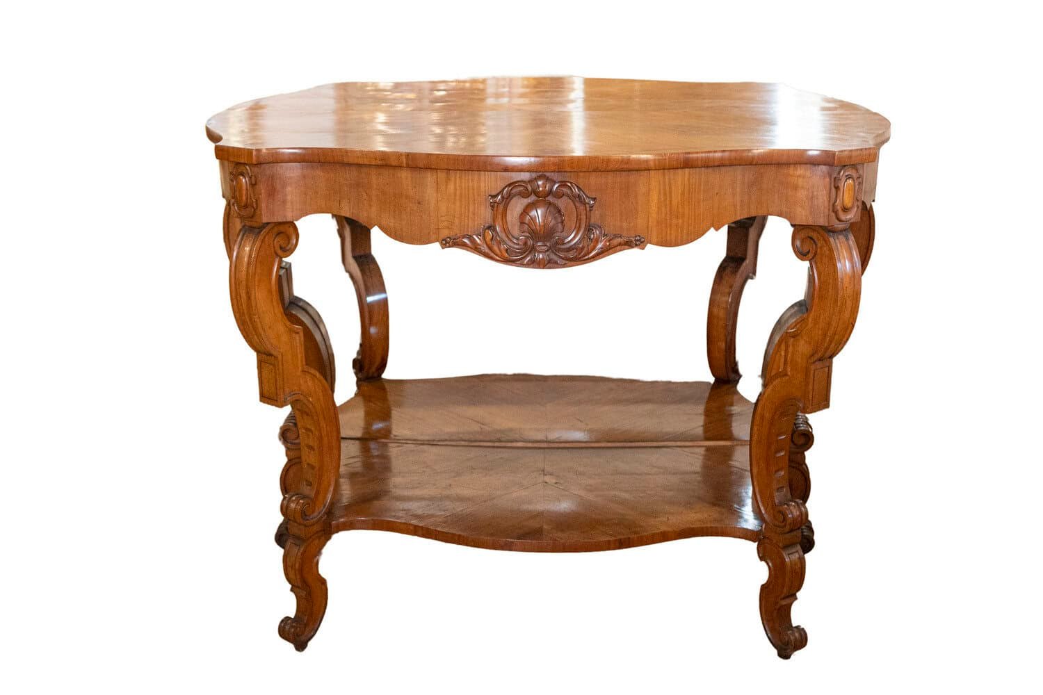 19th Century Pair of Italian Louis Philippe Consoles Circa 1860 - JAA