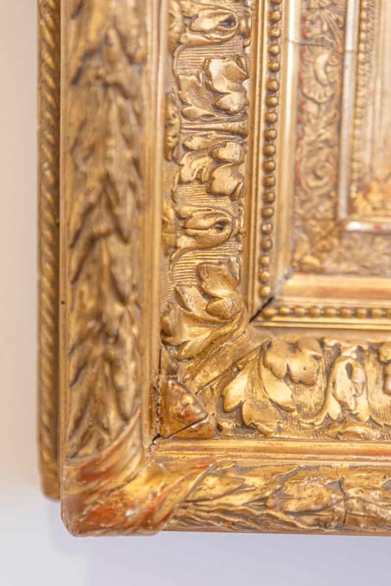 French Framed Oil on Canvas Painting Depicting Grapes and Figs, circa 1875 - JAA