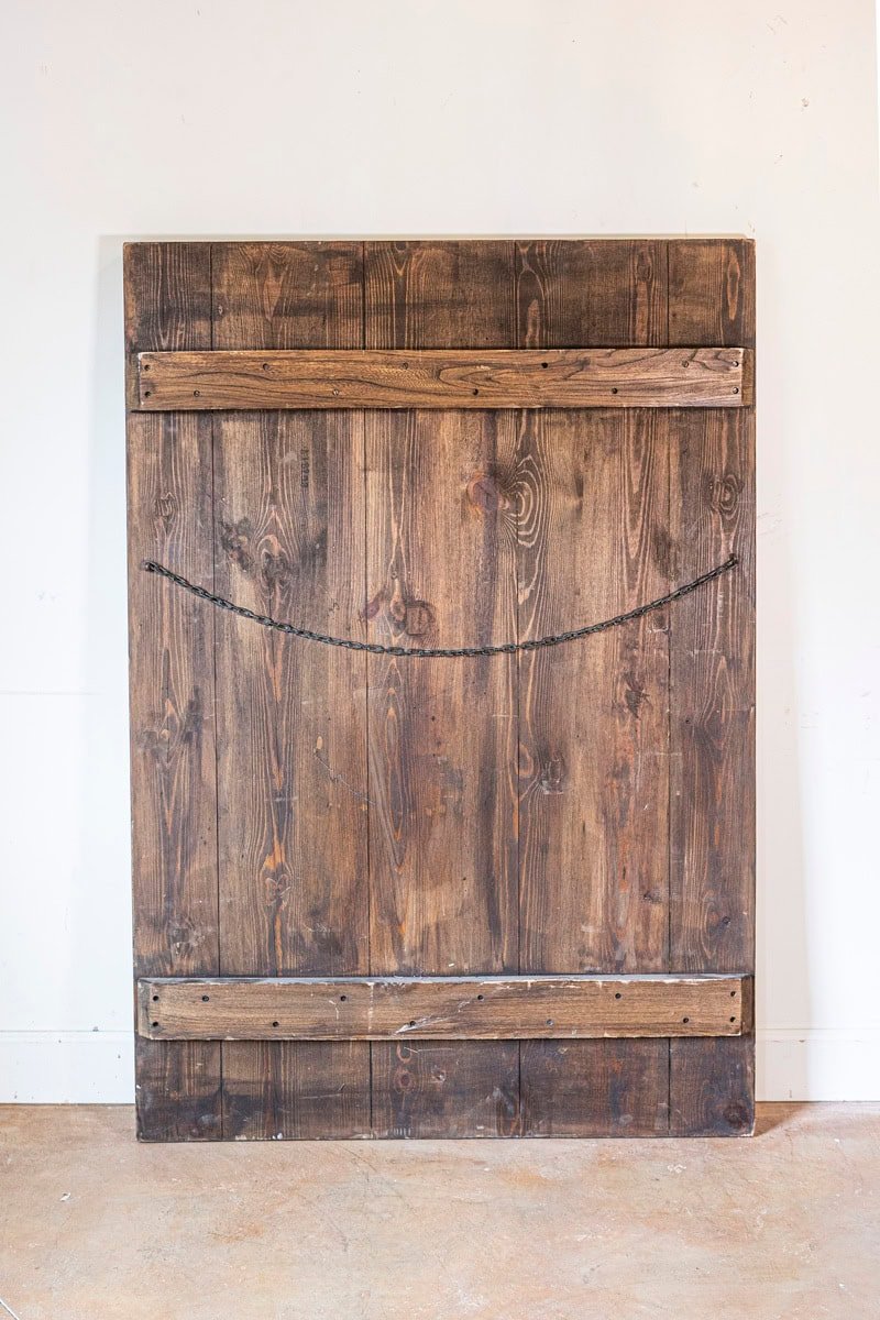 French 19th Century Carved and Painted Wooden Panel with Liberal Arts Allegory - JAA