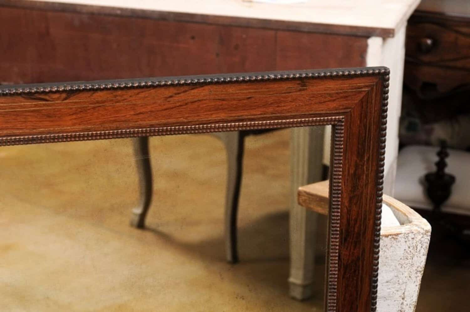 Italian Palisander Mirrors with Carved Frames from the 20th Century, Sold Each - JAA