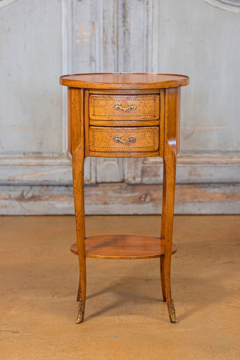 Pair of Early 20th Century French Transition Bedside Tables - JAA