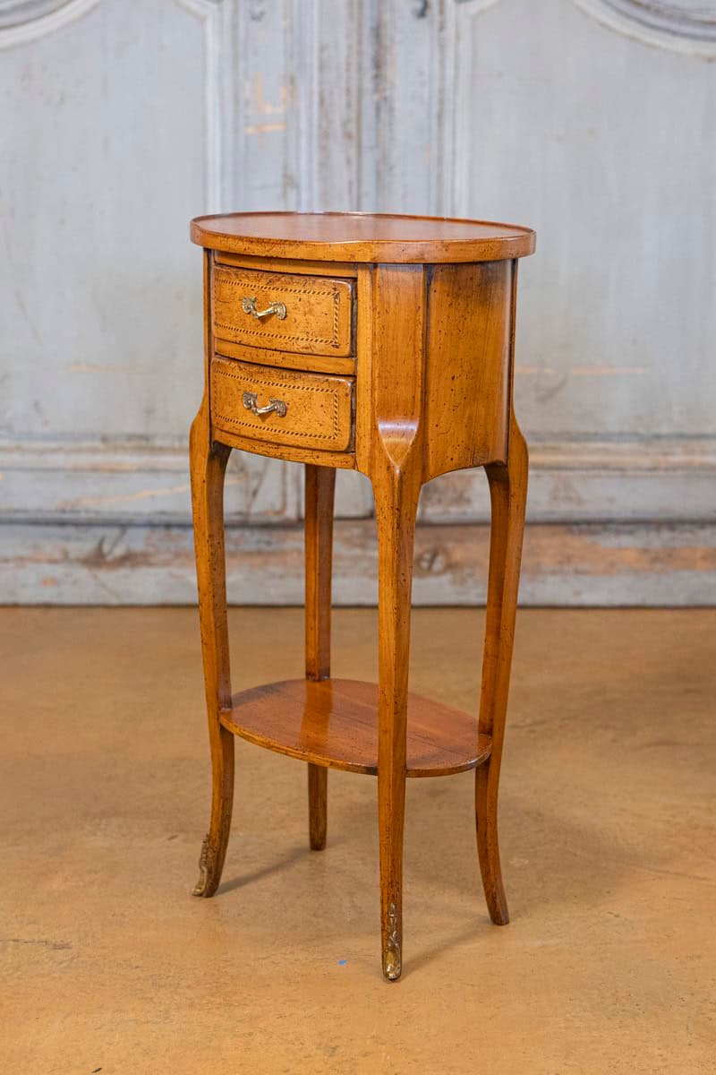 Pair of Early 20th Century French Transition Bedside Tables - JAA