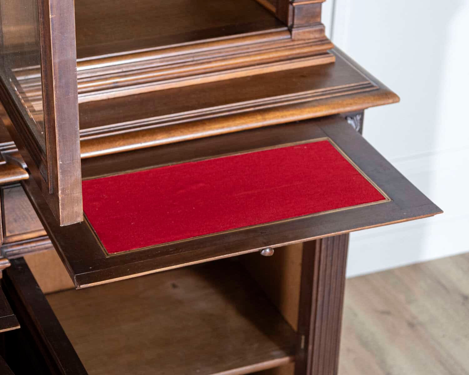 19th Century French Louis XVI Style Walnut 8-Door Bookcase - JAA