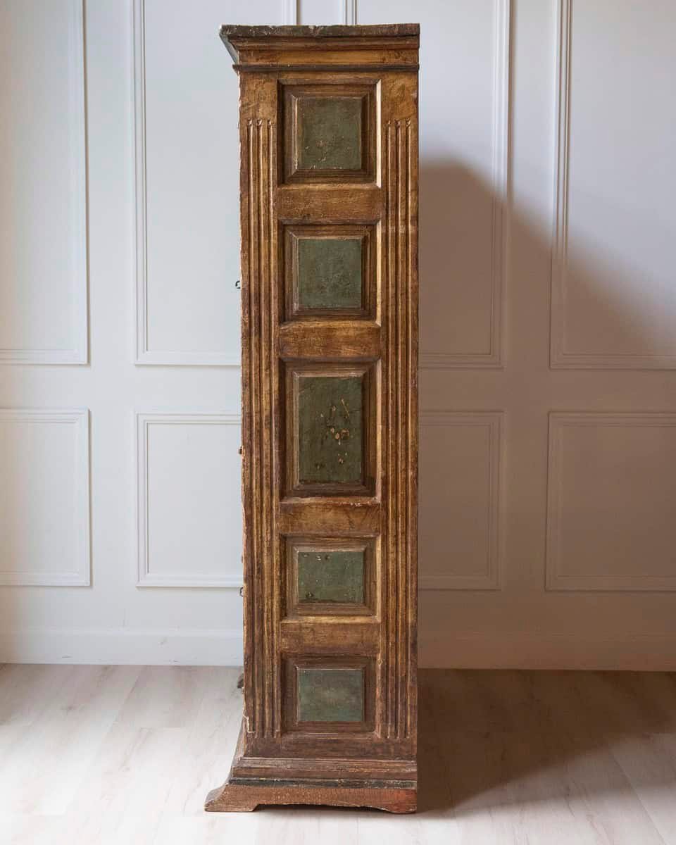 Spanish 18th Century Painted Cupboard-Cabinet with Original Finish - JAA