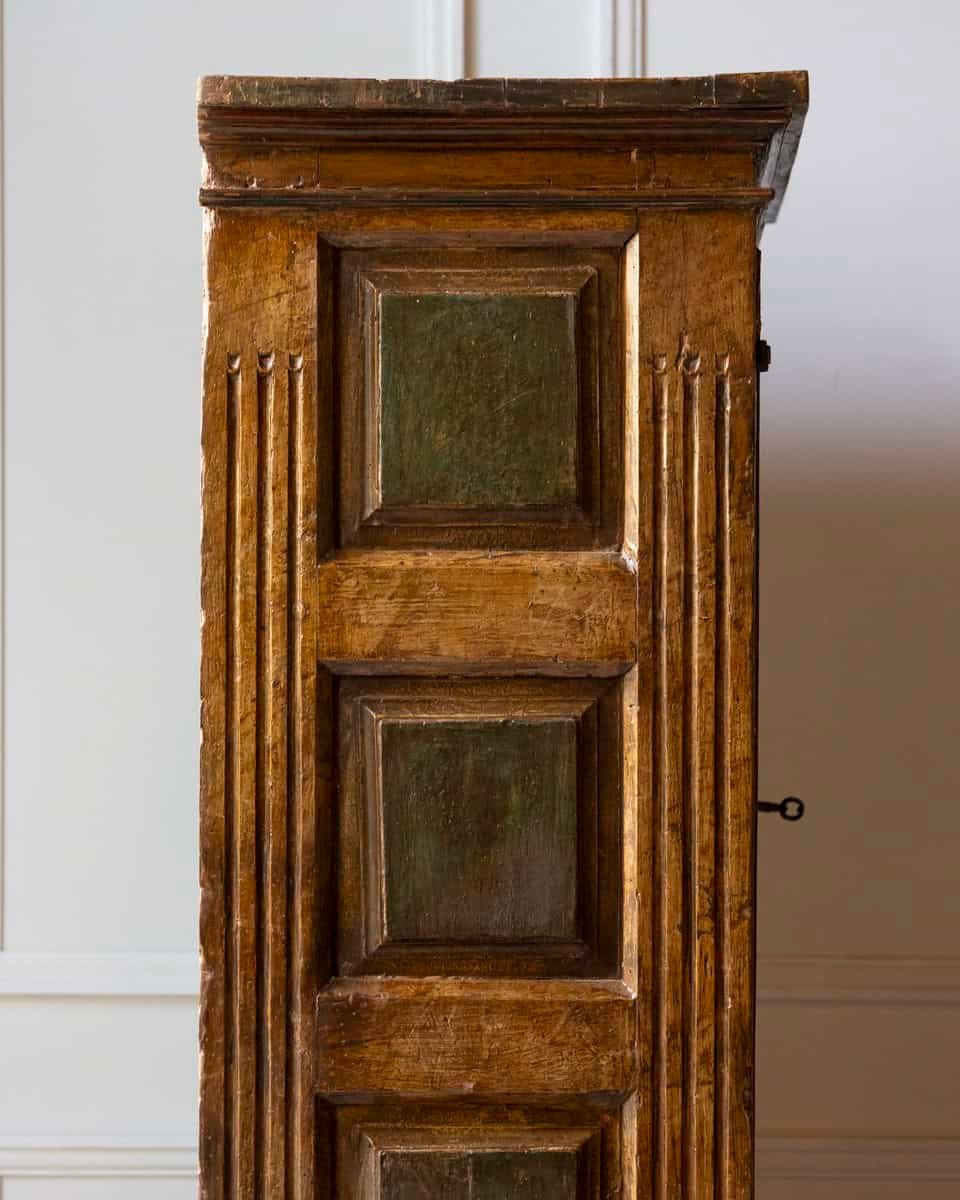 Spanish 18th Century Painted Cupboard-Cabinet with Original Finish - JAA