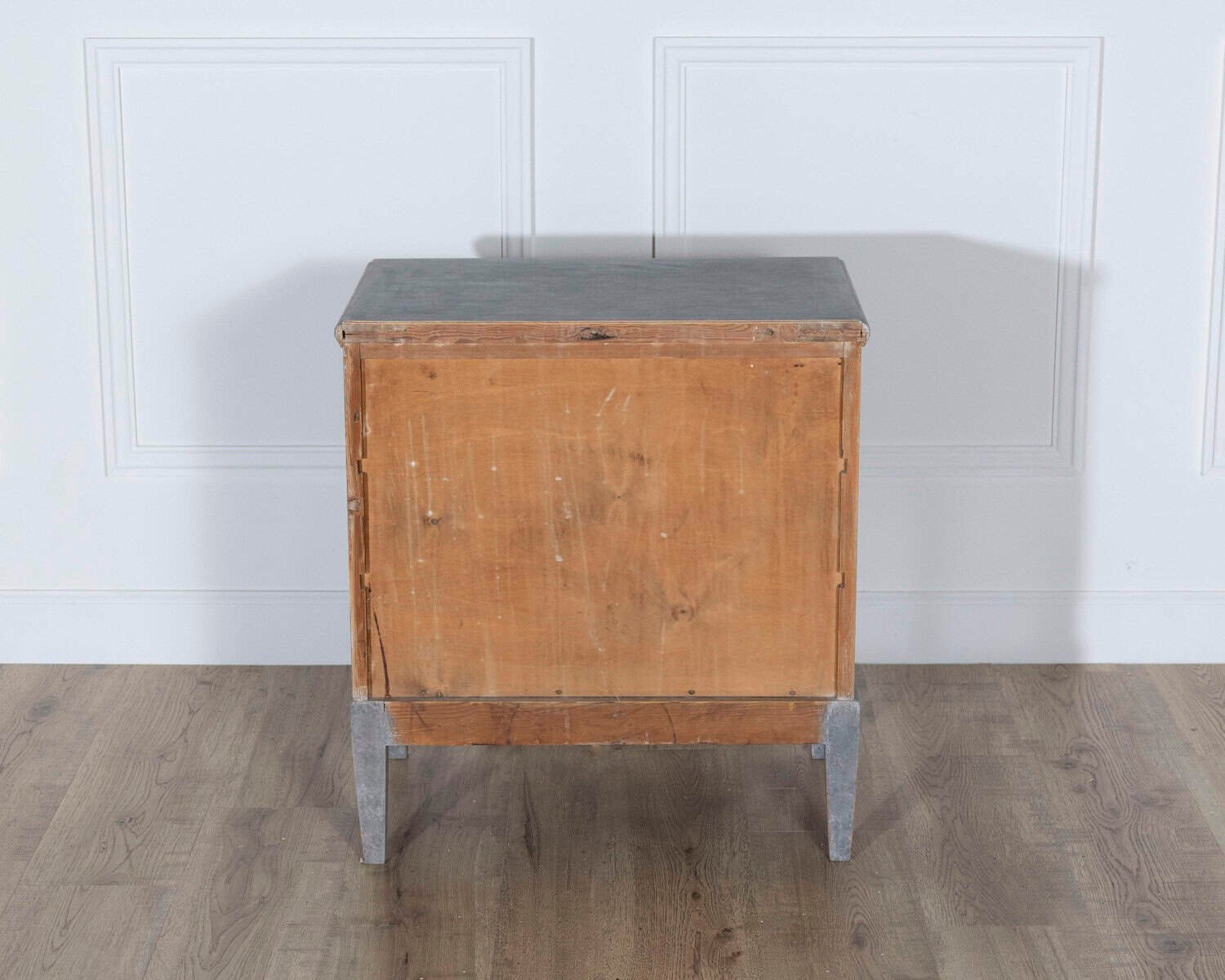Swedish Painted Chest of Drawers in Grey-Blue, circa 1920 - JAA