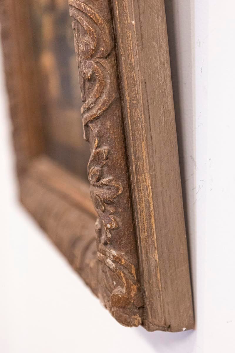 French 19th Century Framed Still-life Floral Painting with Dog and Rabbit Motifs - JAA