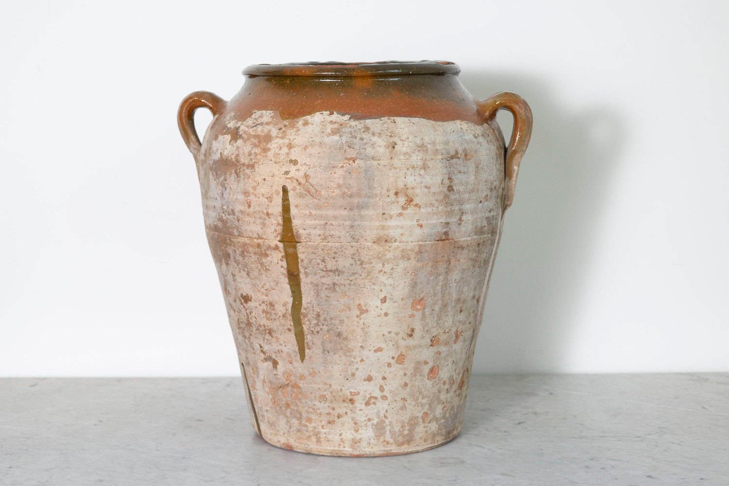 19th Century Spanish Provincial Glazed Pottery Vessel - JAA