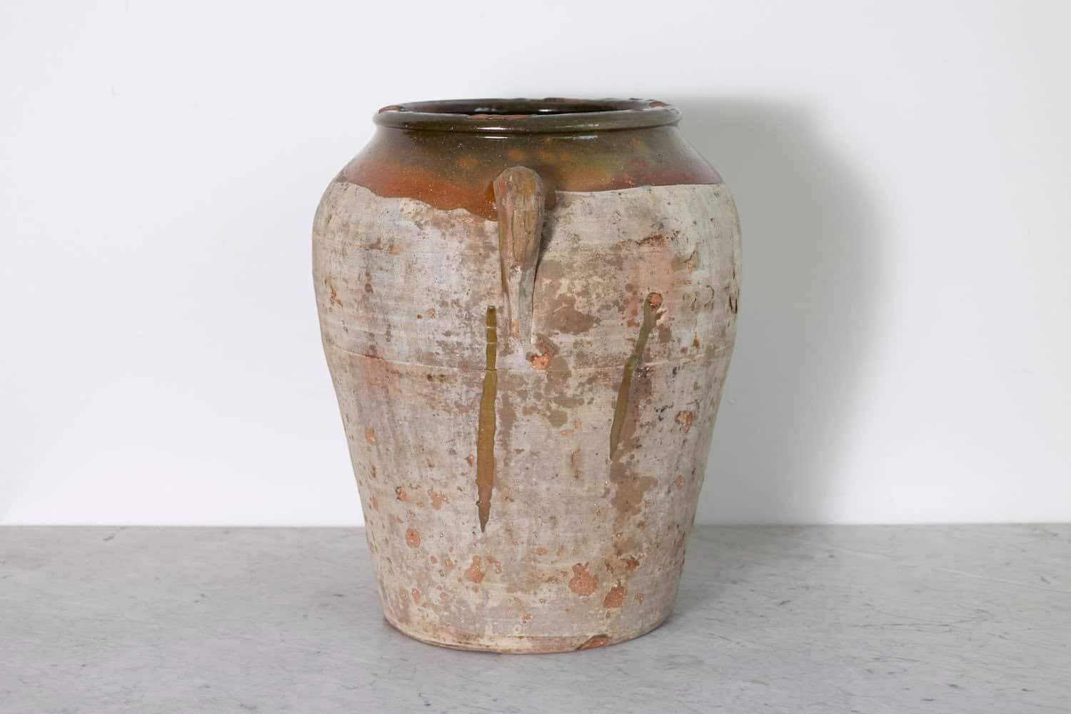 19th Century Spanish Provincial Glazed Pottery Vessel - JAA