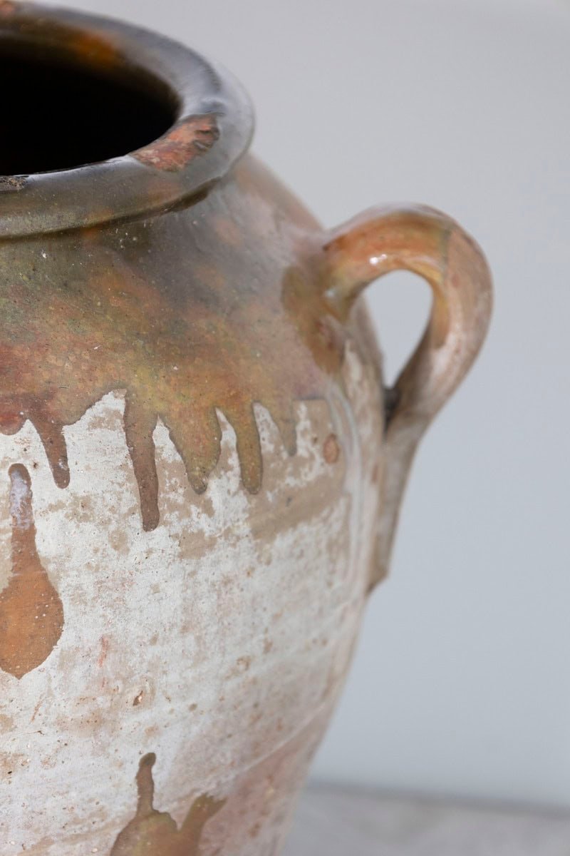 19th Century Spanish Provincial Glazed Pottery Vessel - JAA