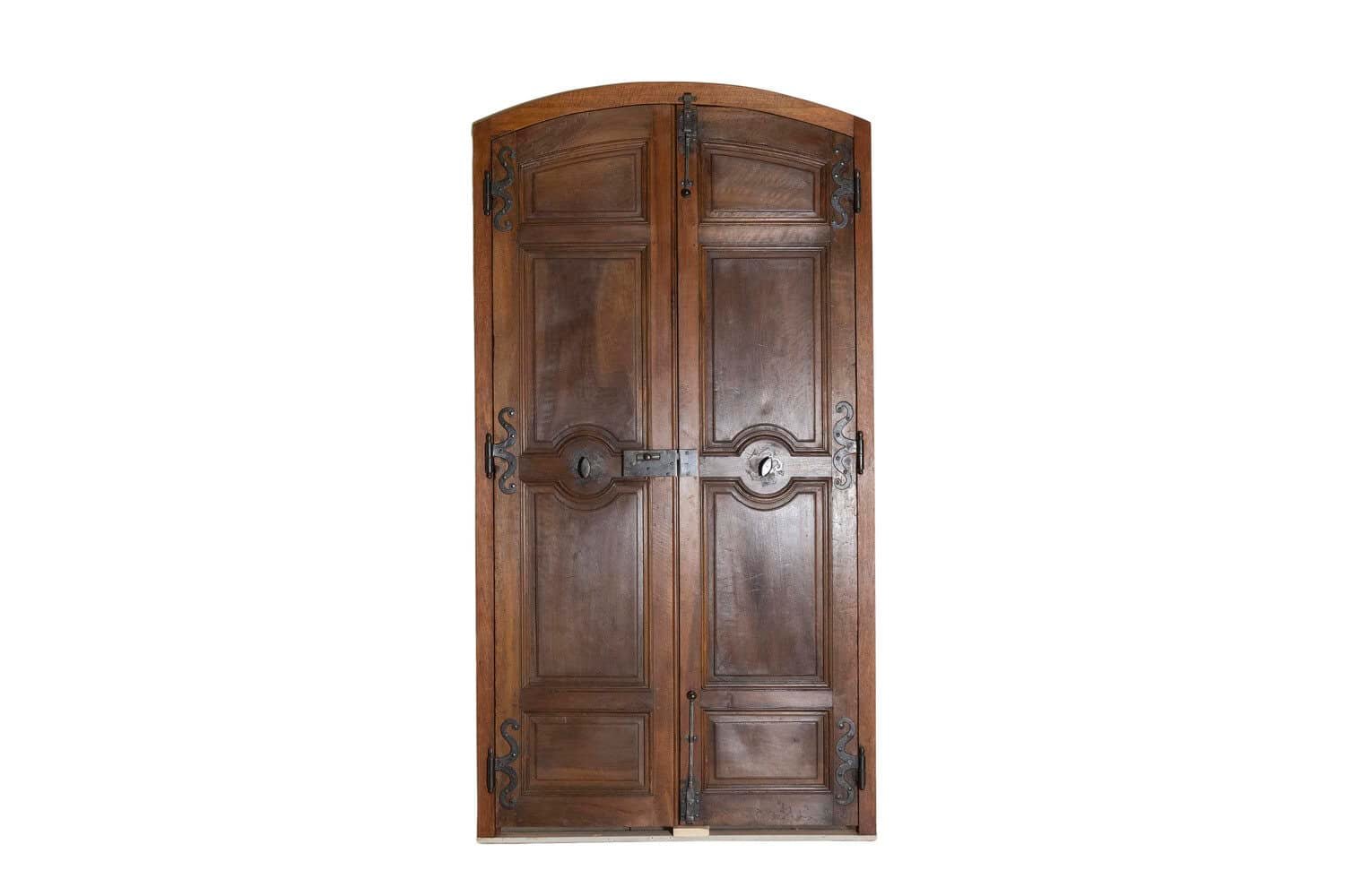 Pair of 18th Century Walnut French Communication Doors Circa 1790