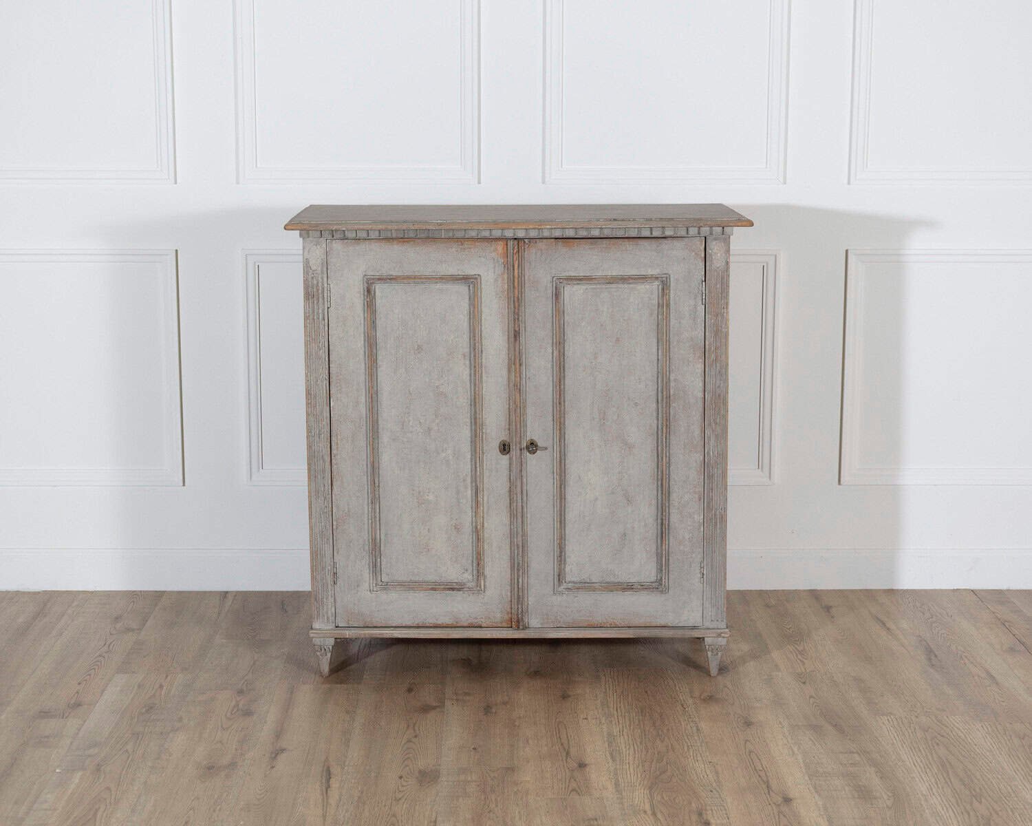 Swedish Painted Pine Sideboard in Soft Grey, circa 1860–1870 - JAA