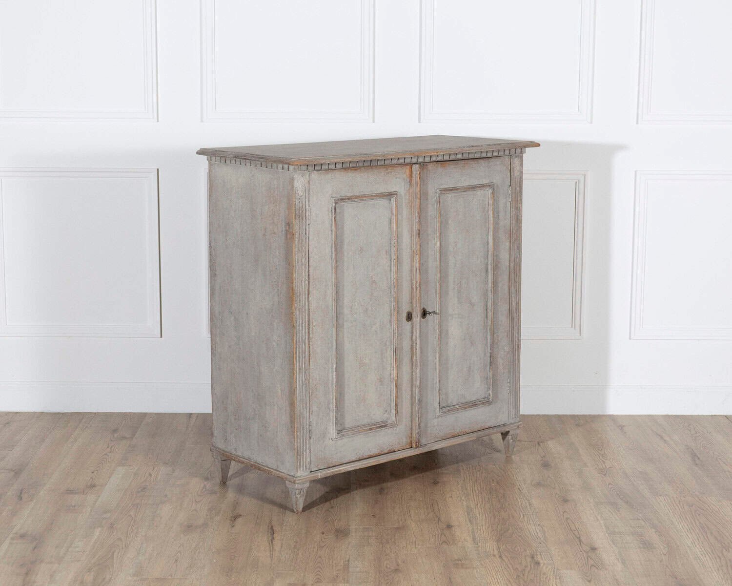 Swedish Painted Pine Sideboard in Soft Grey, circa 1860–1870 - JAA