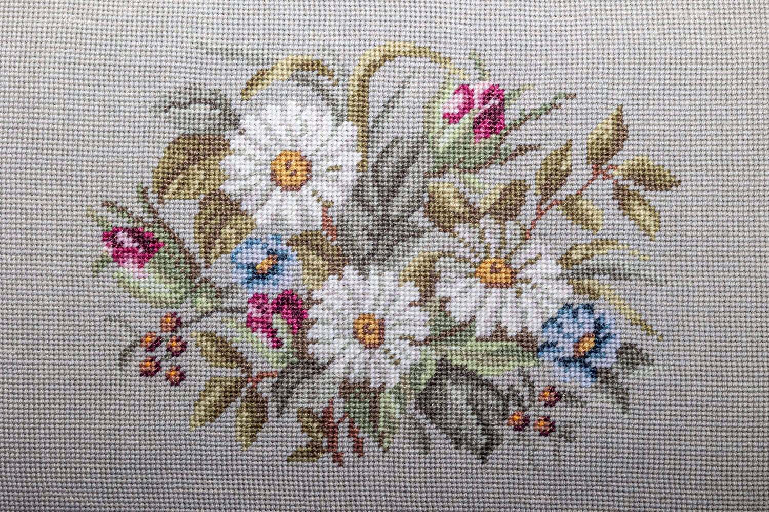 English Turn of the Century Birch Stools with Curving Arms and Saber Legs - JAA