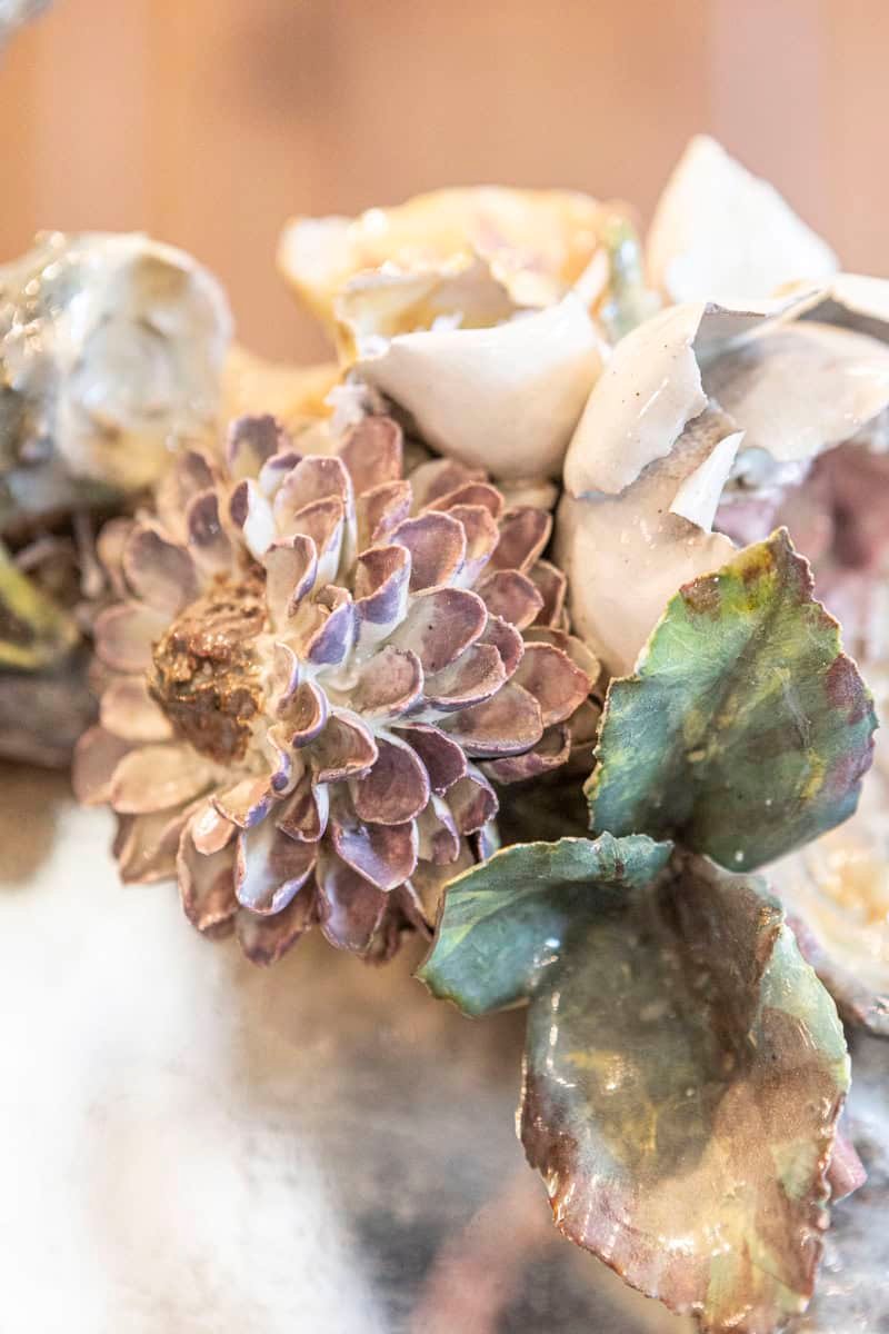 19th Century Italian Barbotine Mirror - JAA