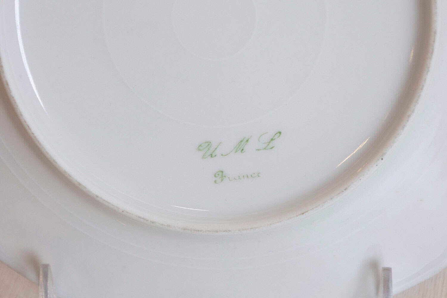 French 19th Century Larchevêque UML Limoges Porcelain Set of 11 Dessert Plates and Platter - JAA