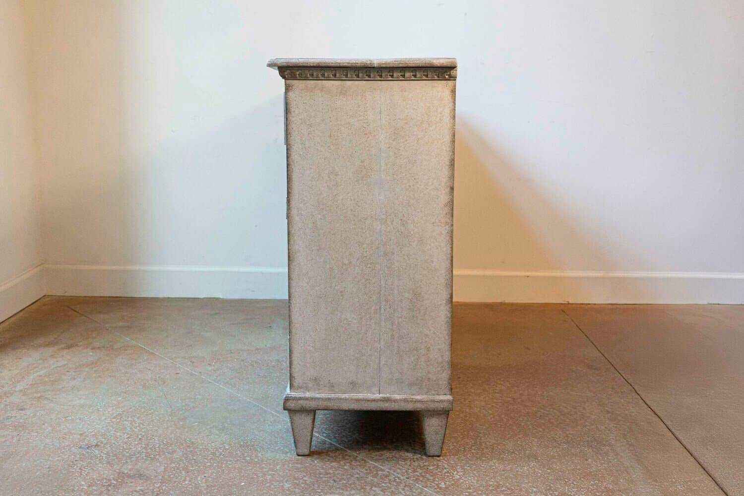 Swedish, 1890s, Painted Wood Sideboard with Three Drawers over Three Doors - JAA