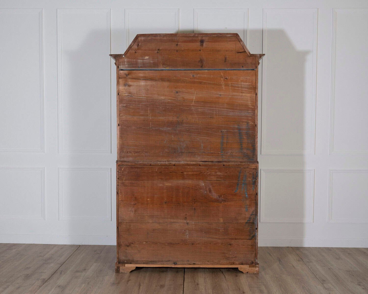 Large Swedish Painted Secretary from Värmland, Dated 1854 - JAA