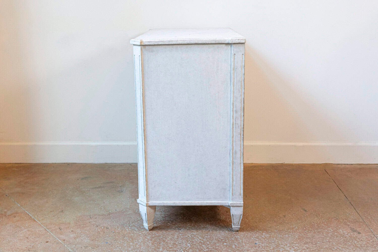 Swedish Gustavian Style 19th Century Three-Drawer Chest with Marbleized Top - JAA