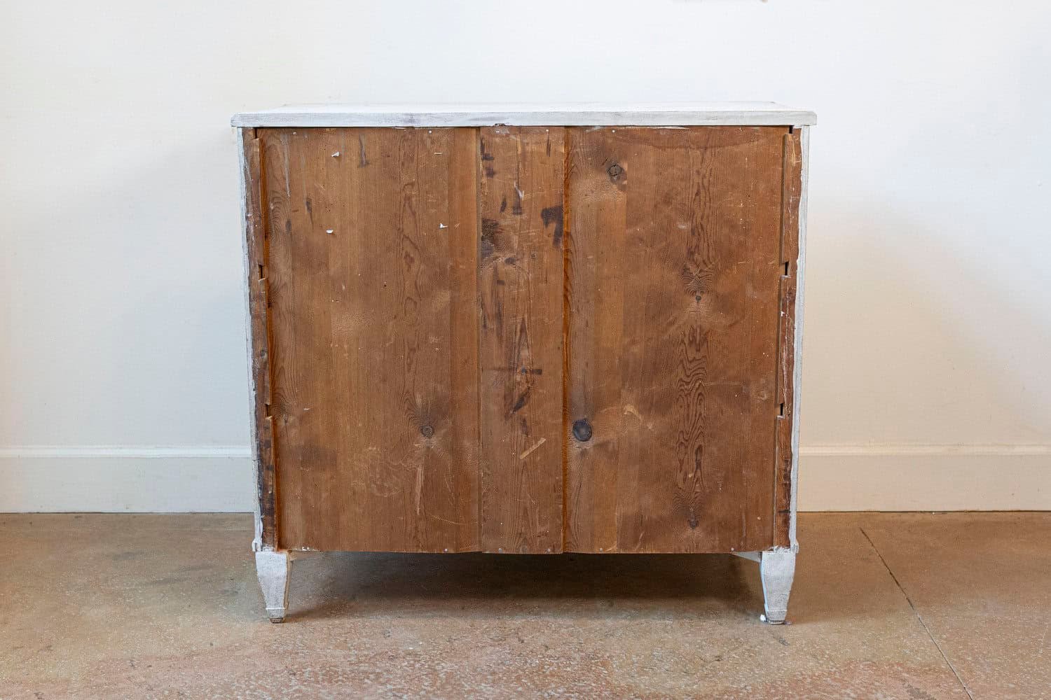 Swedish Gustavian Style 19th Century Three-Drawer Chest with Marbleized Top - JAA