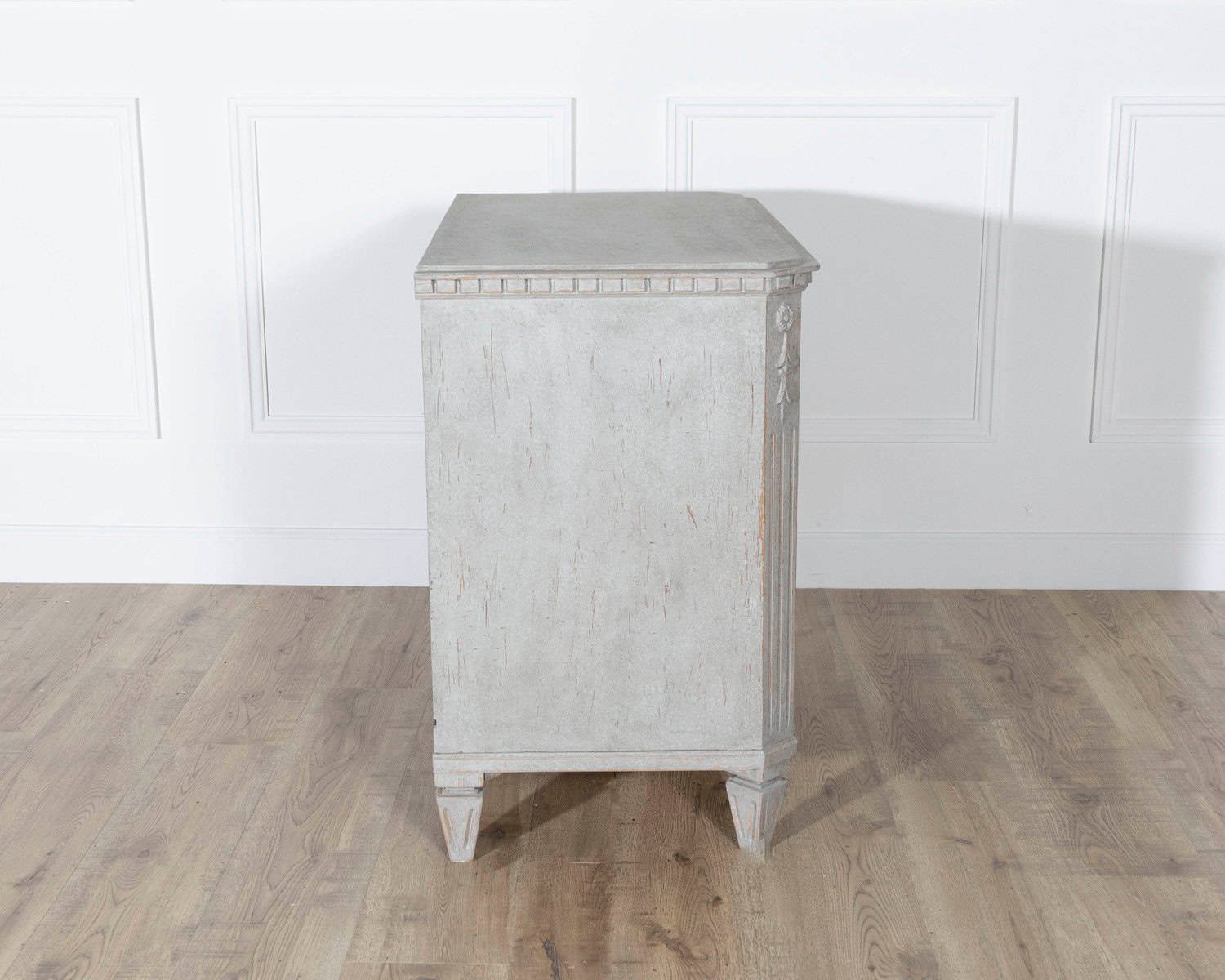 Pair of 19th Century Swedish Gustavian Painted Chests of Drawers - JAA