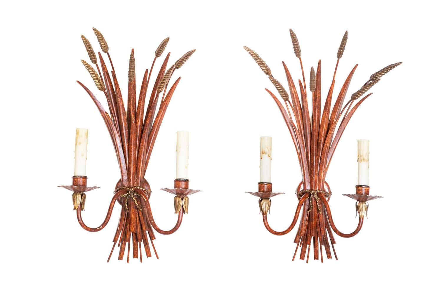 Pair of 20th Century French Sconces - Inspired By Coco Chanel