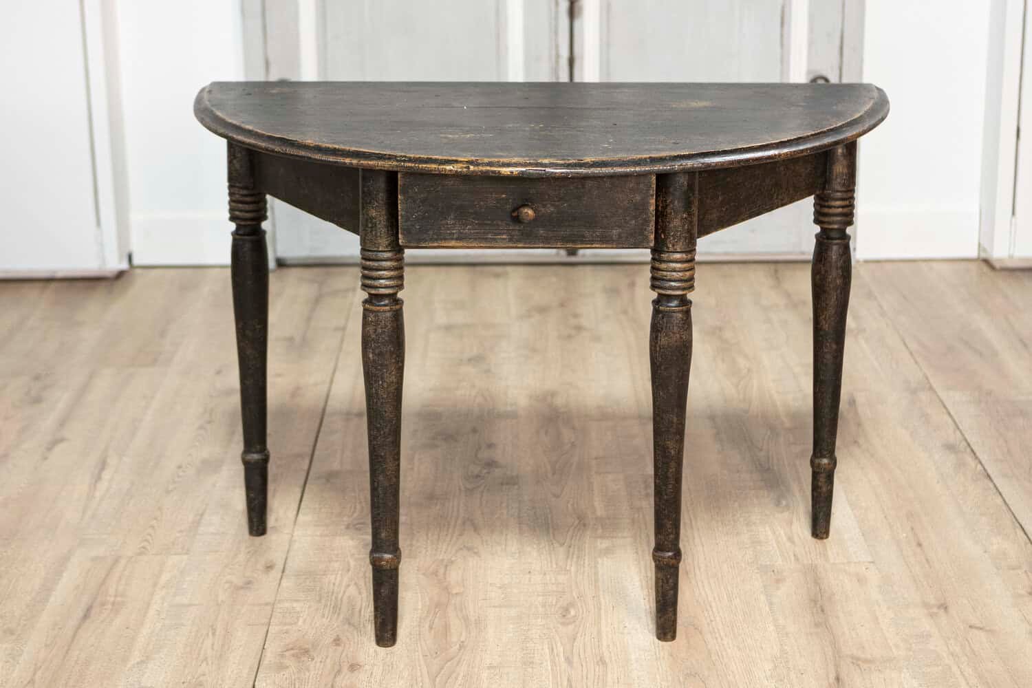 19th Century Swedish Demi Lune Console Table Circa 1860 - JAA