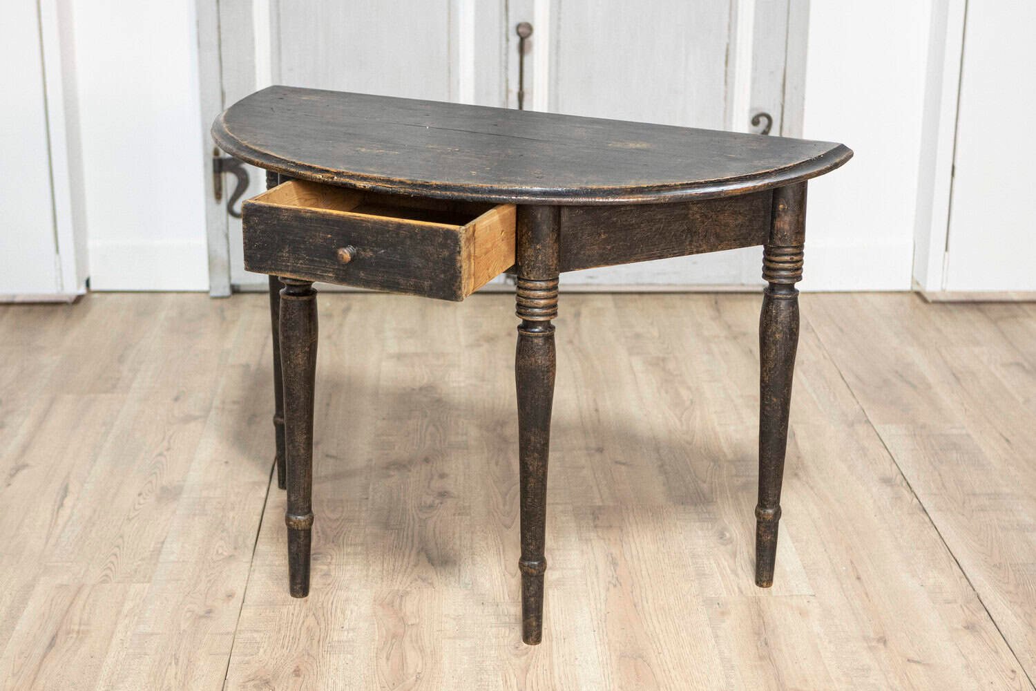 19th Century Swedish Demi Lune Console Table Circa 1860 - JAA