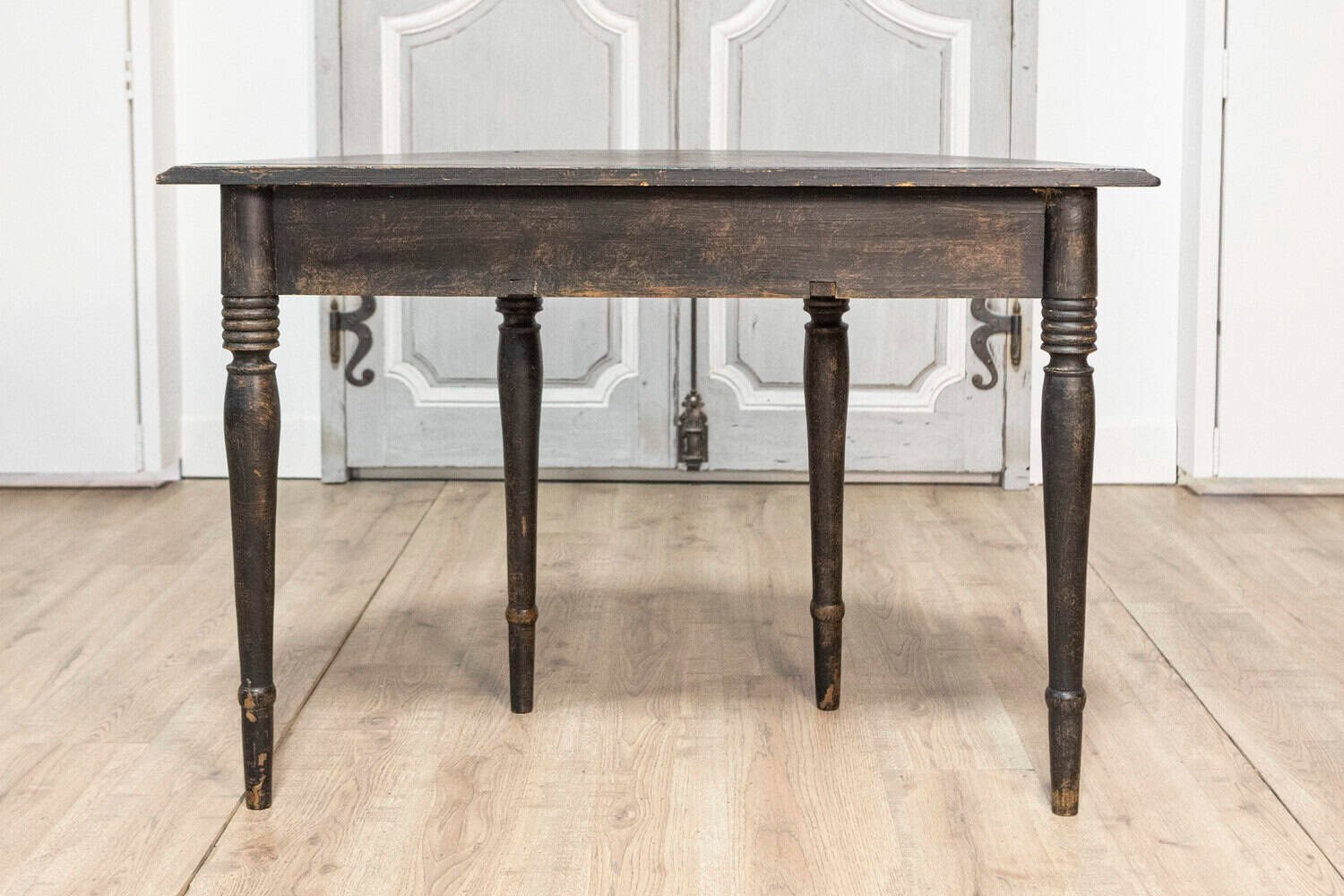 19th Century Swedish Demi Lune Console Table Circa 1860 - JAA