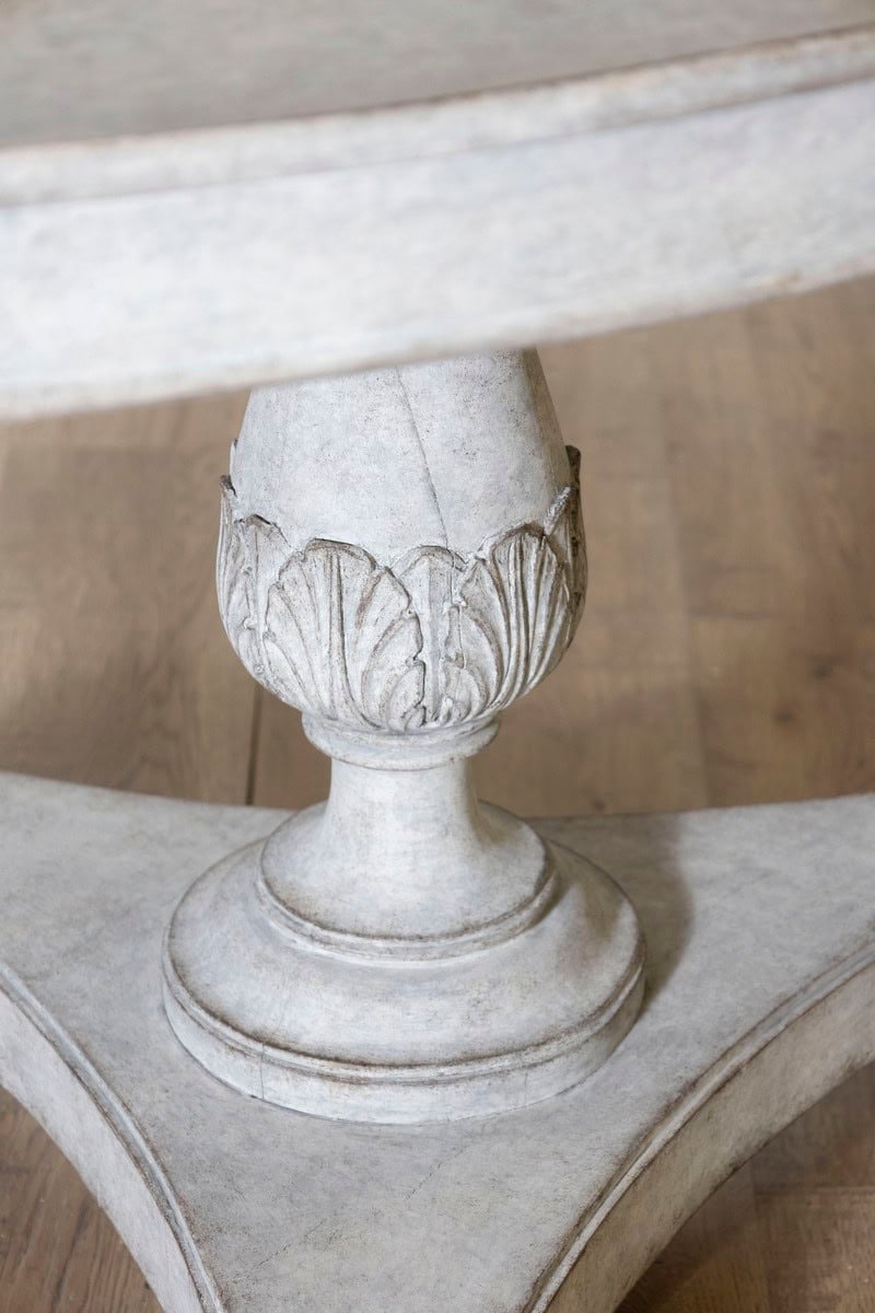 19th Century Swedish Oval Pedestal Table Circa 1890 - JAA