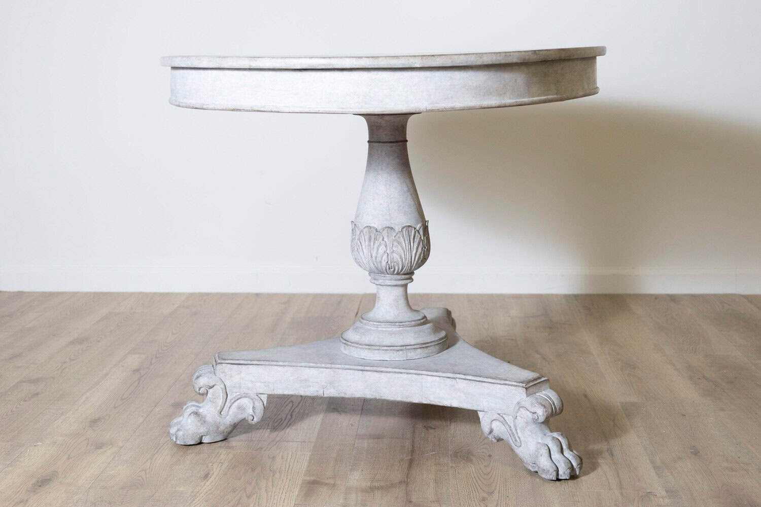 19th Century Swedish Oval Pedestal Table Circa 1890 - JAA