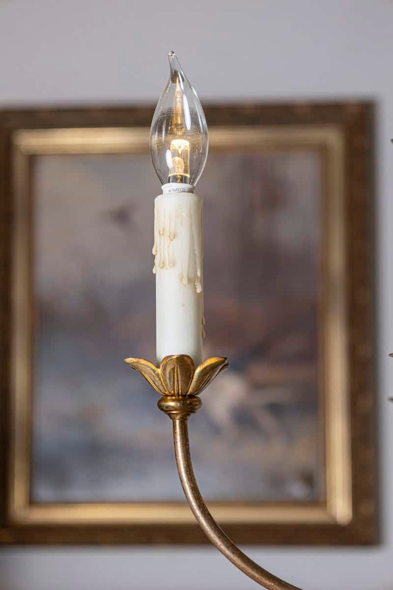 20th Century French Maison Charles-Inspired Gilt Bronze Chandelier - JAA