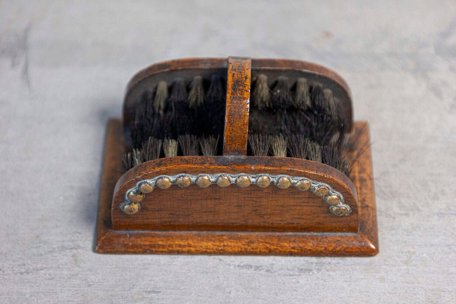 English 19th Century Victorian Shoe Care Set with Original Leather Case - JAA