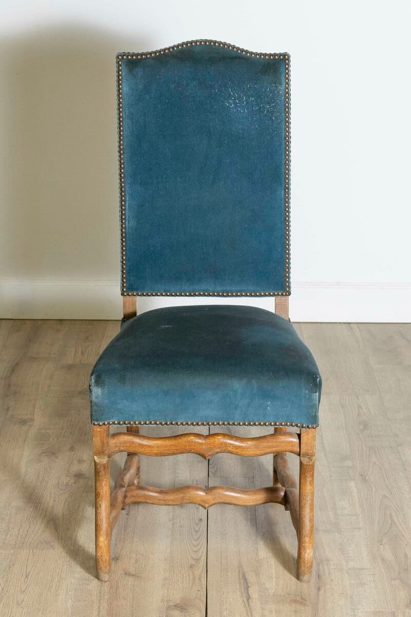 Set of Eight 20th Century French Mutton Leg Side Chairs - JAA