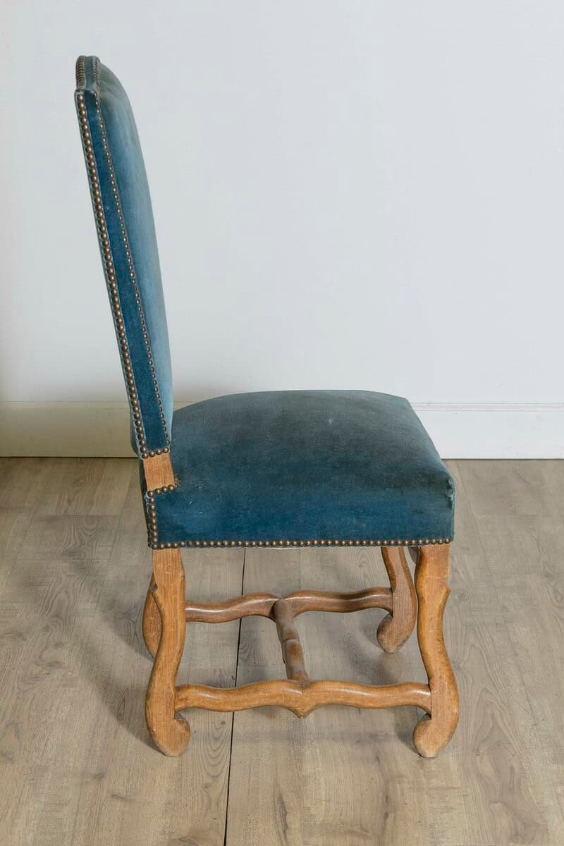 Set of Eight 20th Century French Mutton Leg Side Chairs - JAA