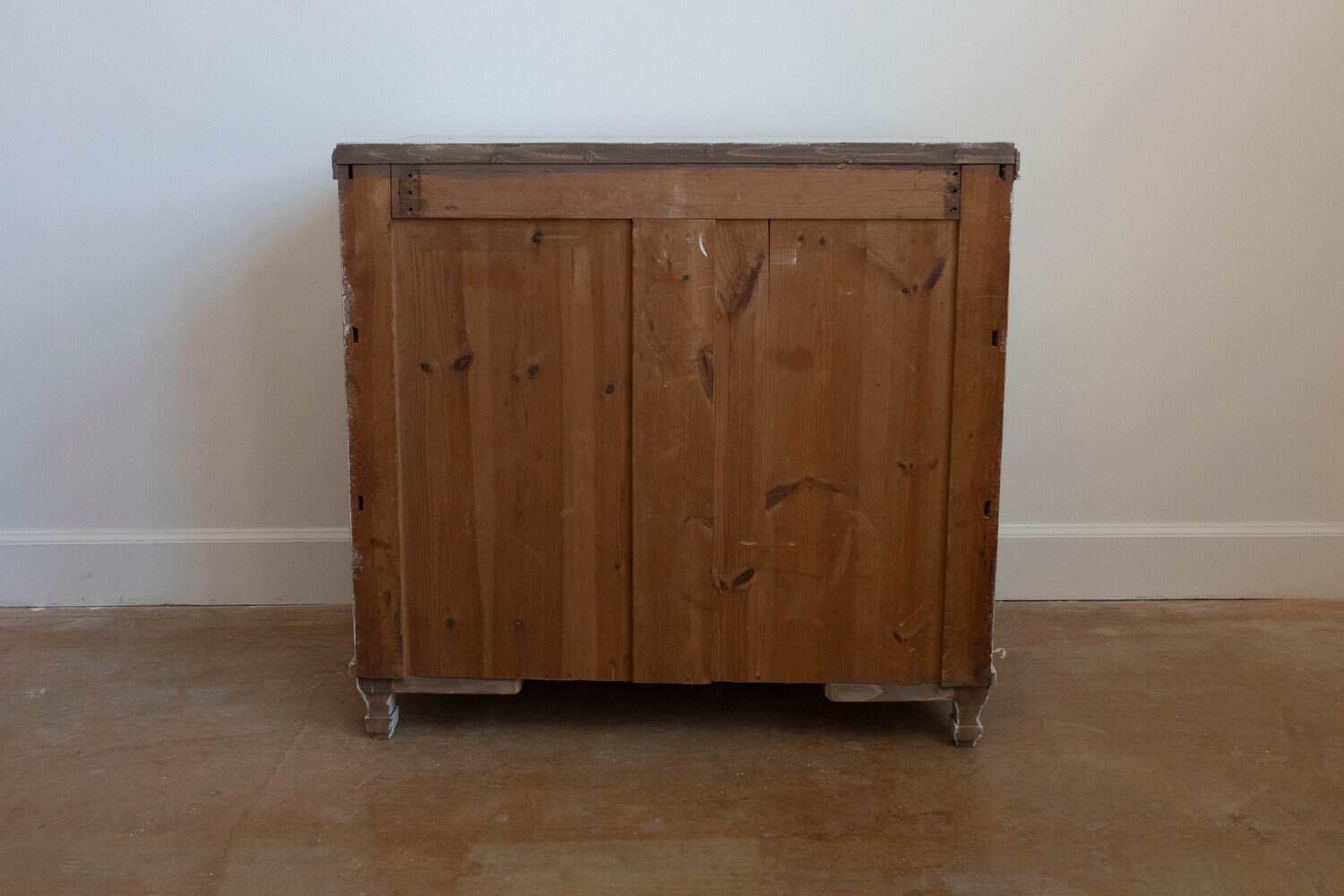 Swedish 1865 Neoclassical Style Painted Three-Drawer Chest with Guilloches - JAA