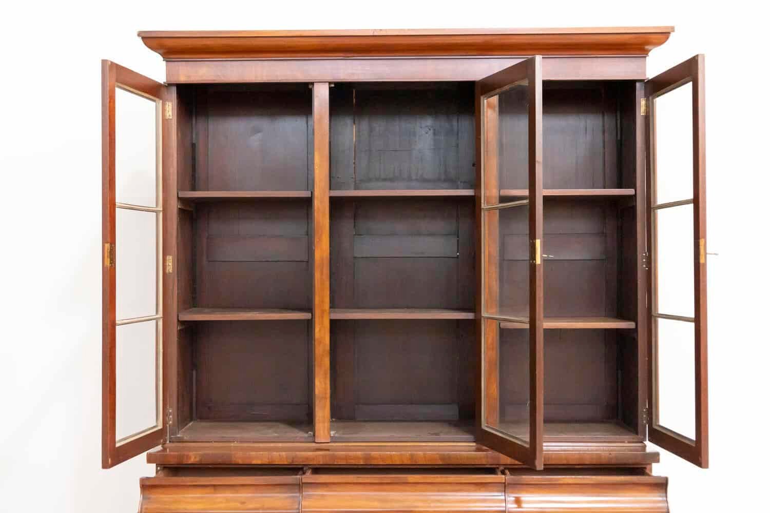 19th Century French Provincial Oak Bookcase — Country Estate Library - JAA