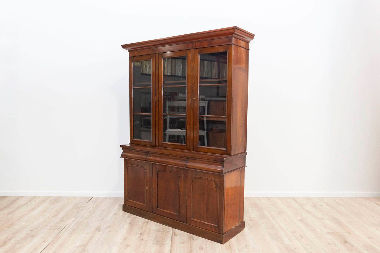 19th Century French Provincial Oak Bookcase — Country Estate Library - JAA