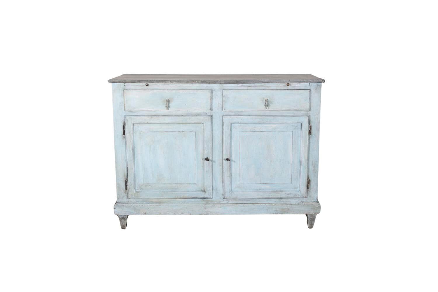 19th Century Italian Painted Sideboard with Hidden Writing Desk - JAA