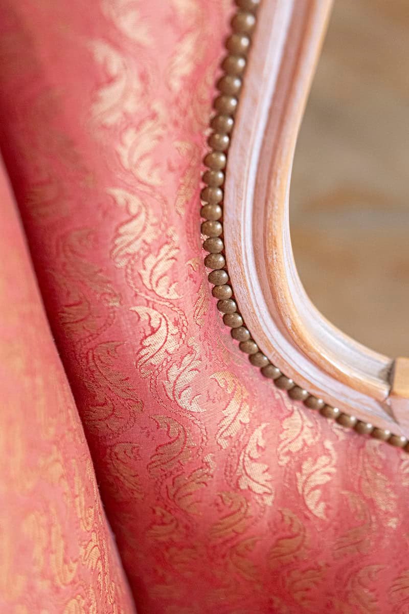 Pair of French Louis XVI Style 1900s Painted Bergères Chairs with Upholstery - JAA