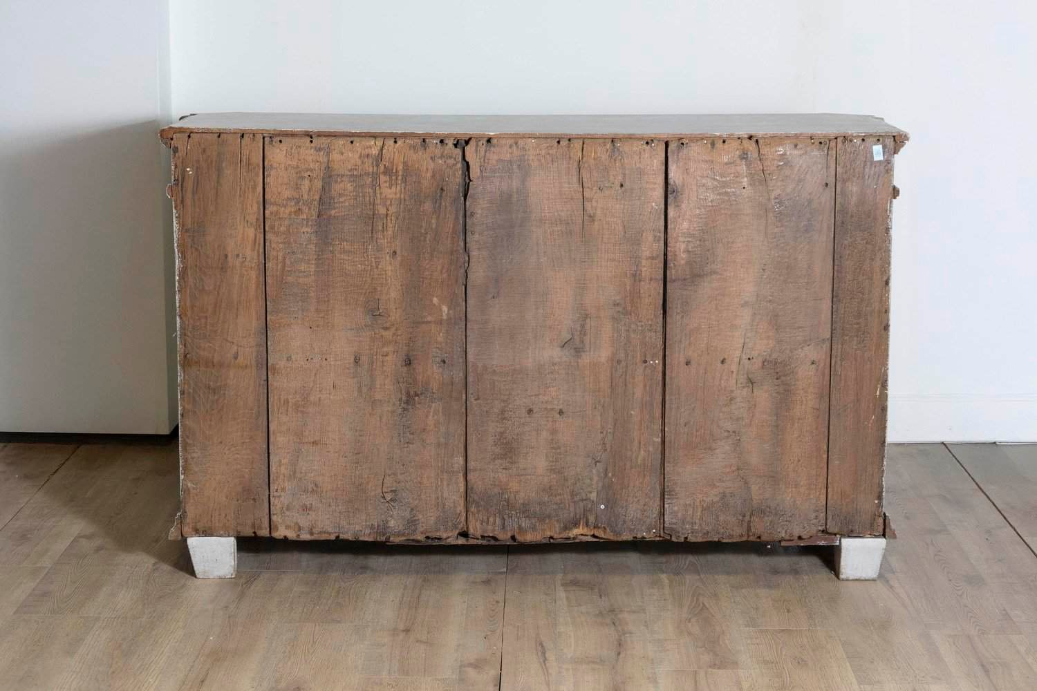 Late 18th Century Swedish Gustavian Painted Wood Sideboard with Fluted Pilasters - JAA