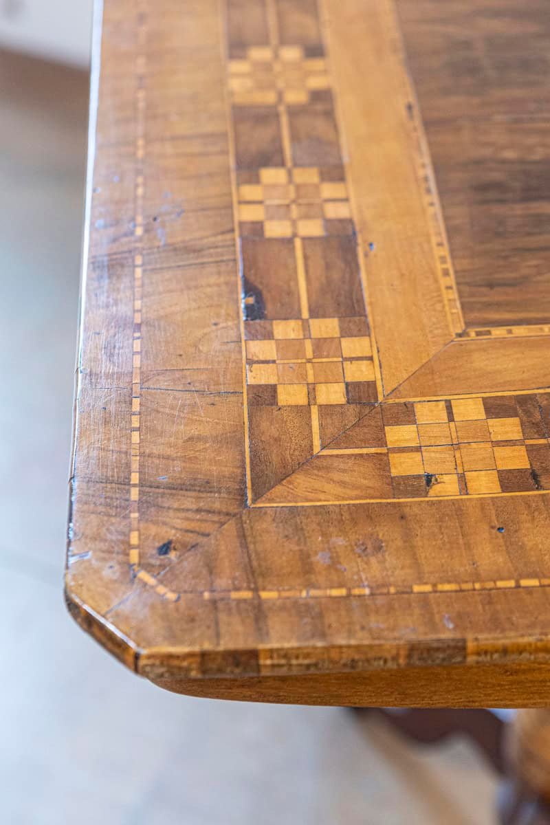 Italian 19th Century Marquetry Center Table - JAA