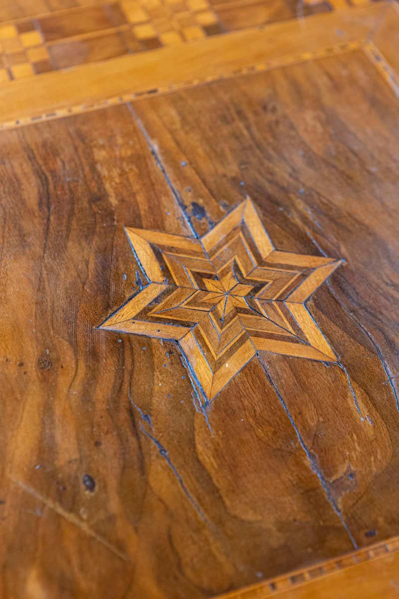Italian 19th Century Marquetry Center Table - JAA