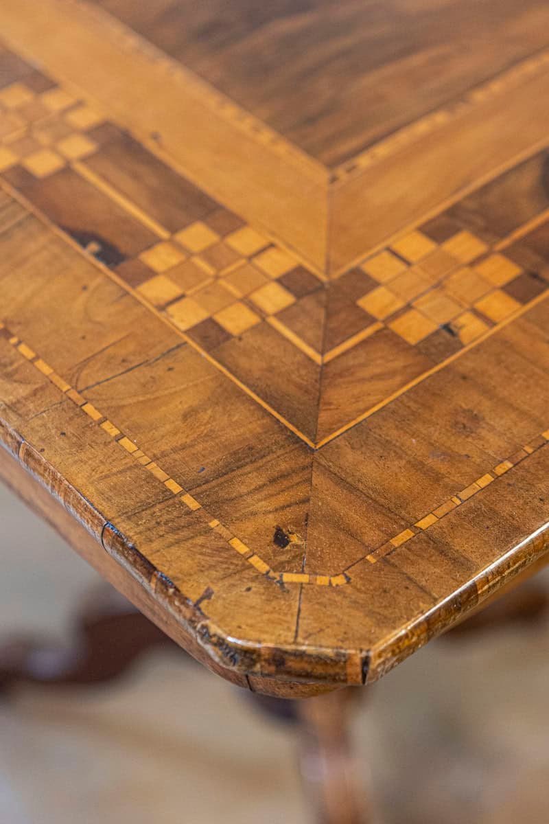 Italian 19th Century Marquetry Center Table - JAA