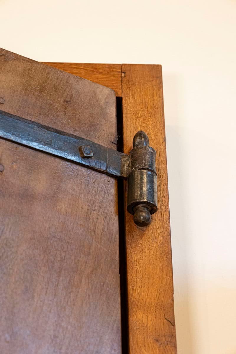 French 1750s Louis XV Period Walnut Communication Doors with Iron Hardware - JAA