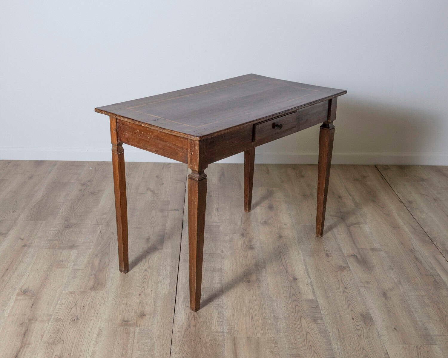 ON HOLD - Louis XVI Walnut Table with Inlaid Top – Emilia, Late 18th Century - JAA